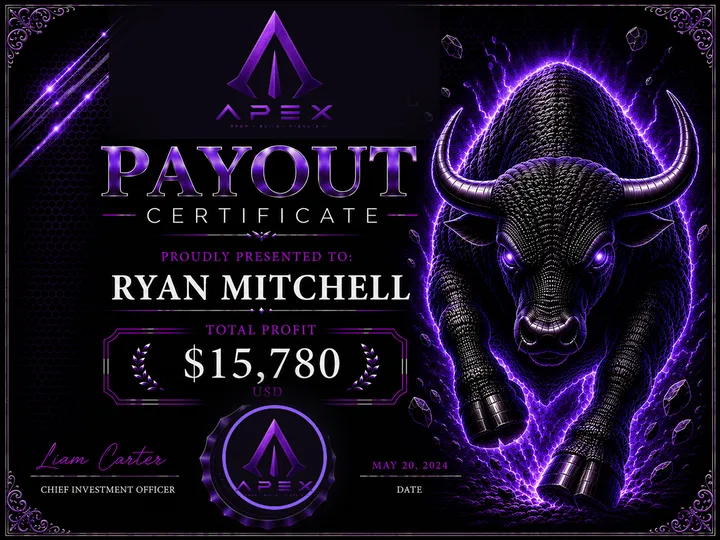 Payout Certificate — Ryan Mitchell — $15,780